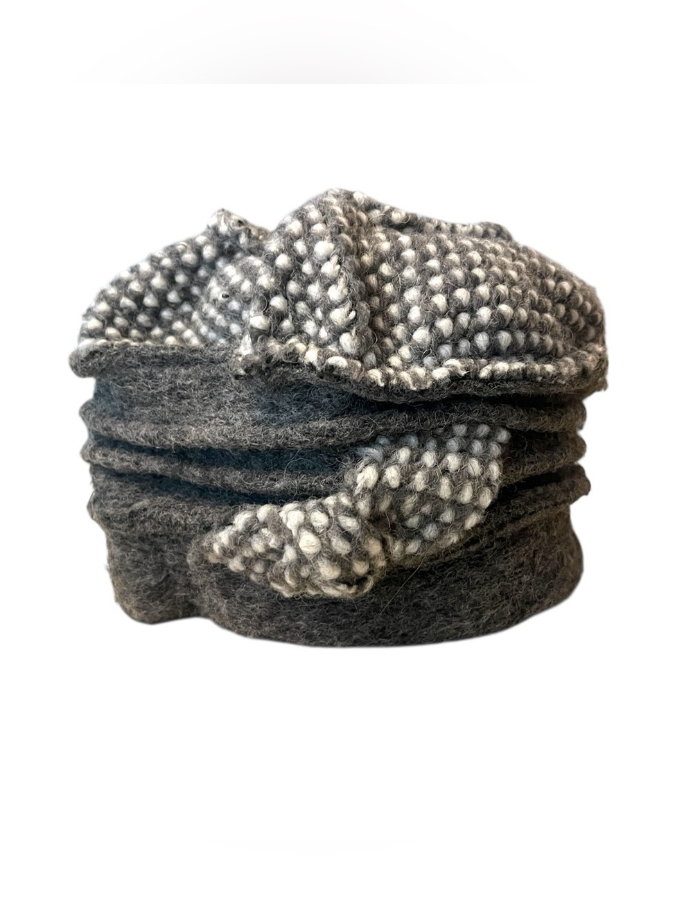 Lafenice Florence Italy Womens Wool Blend Cloche Hat Accent On Front